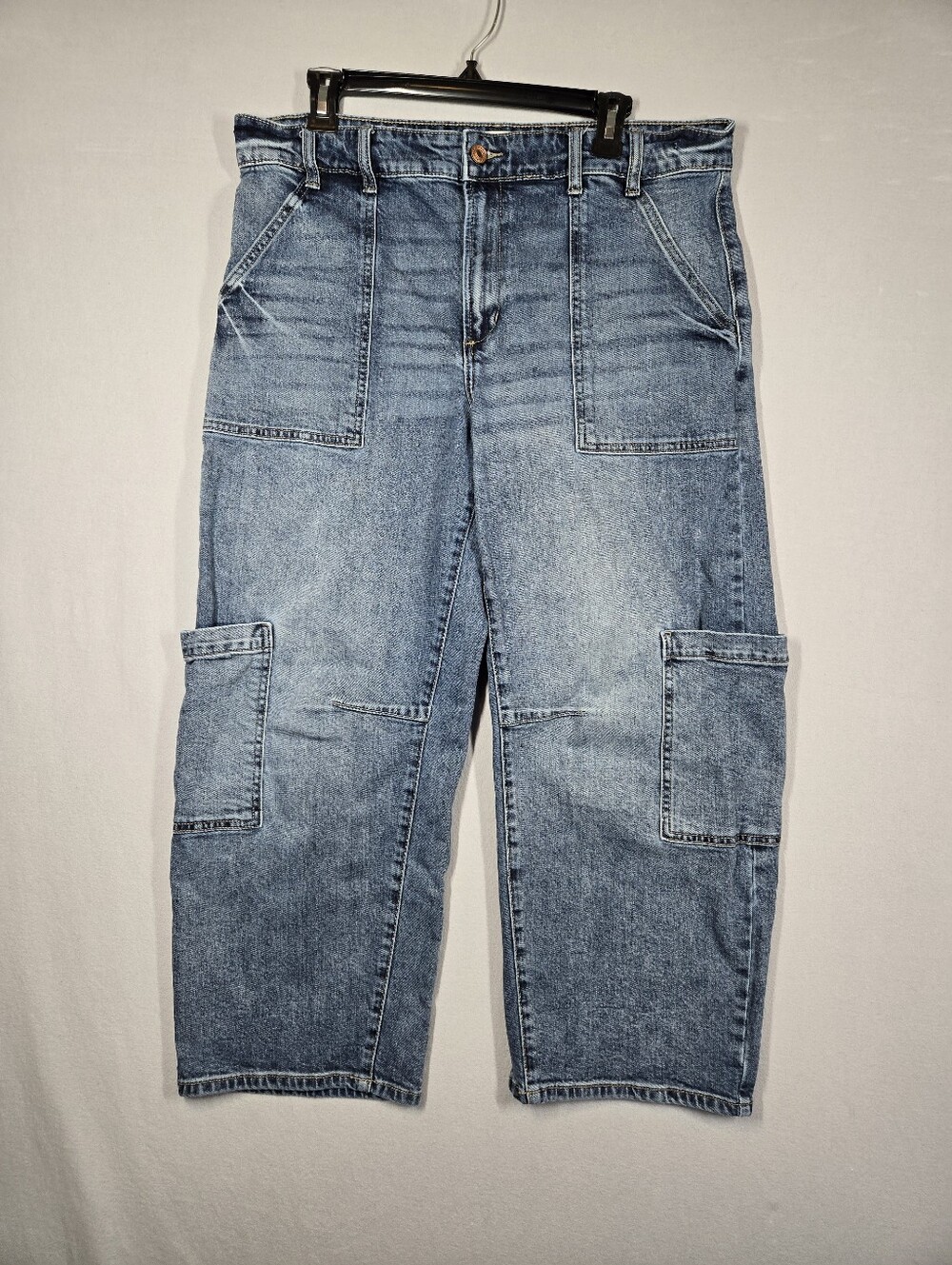 KanCan Low Slung Barrel Fit Jeans 13/30 Oversized Baggy Ankle (Fits 35x25)